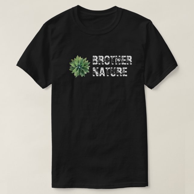 Bruder-Natur-Grün-Agave T-Shirt (Design vorne)