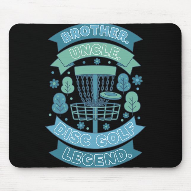 Bruder Onkel Disc Golf Legende Nner  Mousepad (Vorne)