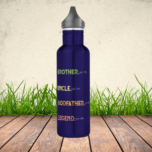 Bruder Onkel Godvater Legende seit Jahr Edelstahlflasche