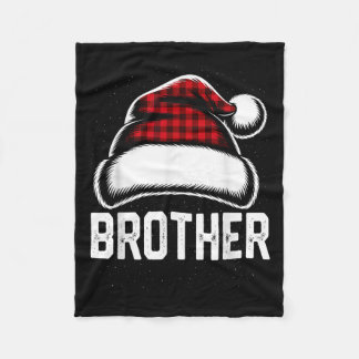 Bruder Santa Rotkariert Weihnachten Familie Passen Fleecedecke