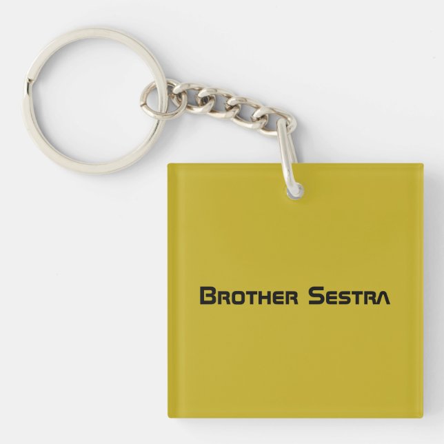 Bruder sestra vom Fernsehshow Waisenschwarzen Schlüsselanhänger (Vorderseite)