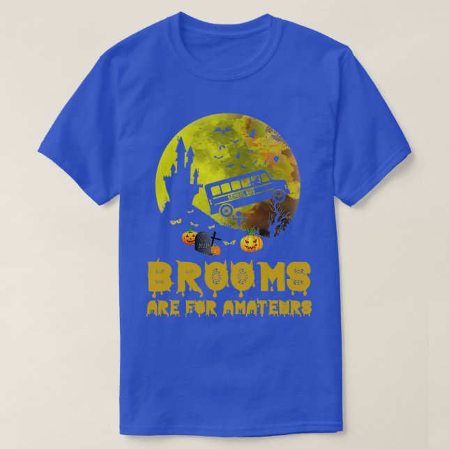 Brüder sind Amateurs Schulbusfahrer Halloween Co T-Shirt (Design vorne)