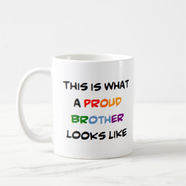 Bruder. stolz kaffeetasse (Links)