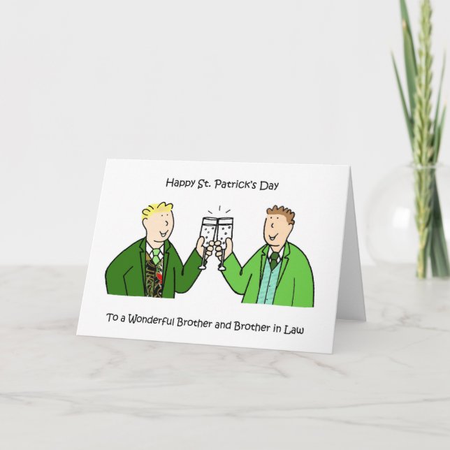 Bruder und Bruder im Jura glücklicher St. Patrick' Karte (Vorderseite)