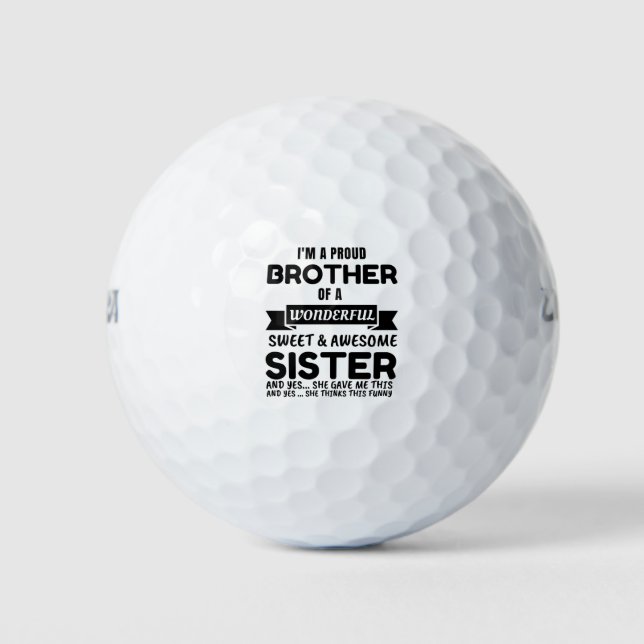 Bruder und sein Phantastischer Schwester Golfball (Vorderseite)