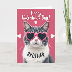 Bruder Valentinstag Katzenkarte Karte