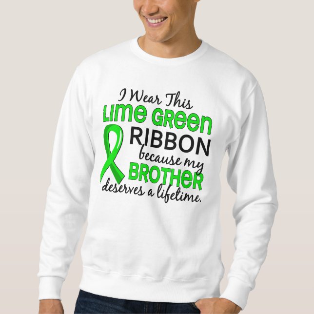 Bruder verdient Lebenszeit-Lymphom Sweatshirt (Vorderseite)