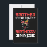 Bruder von Birthday Ninja Kampf Taekwondo Geschenk<br><div class="desc">Bruder von Birthday Ninja Fight Taekwondo T - Shirt ist ein großartiges Geschenk für den Sohn einer Mutter, die schwanger ist. Das ist auch ein tolles Geschenk für den Geburtstag eines Bruders. Das außergewöhnlichste Geschenk für Freunde, Mitarbeiter und Familienmitglieder zu Weihnachten dank haluween Jubiläumsfeiern</div>