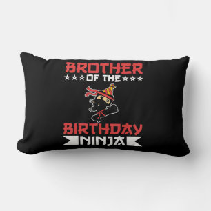 Bruder von Birthday Ninja Kampf Taekwondo Geschenk Lendenkissen