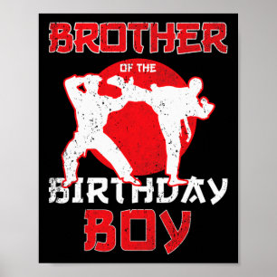 Bruder von Karate Taekwondo Boy Marti Poster