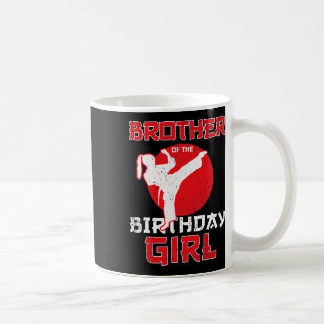 Bruder von Karate Taekwondo Girl Mart Kaffeetasse (Rechts)