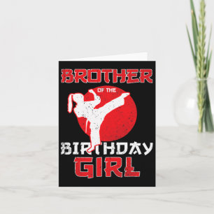 Bruder von Karate Taekwondo Girl Mart Karte