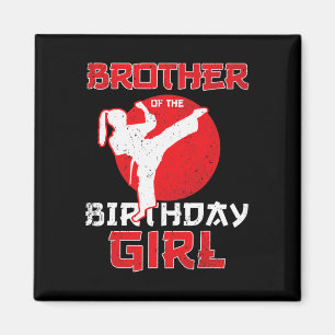 Bruder von Karate Taekwondo Girl Mart Magnet