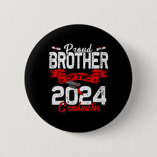 Bruder von zwei Cl 2024 Absolventen Twins Abschlus Button