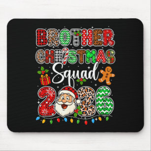 Bruder Weihnachtsmannschaft 2026 Leopard Lustiger  Mousepad
