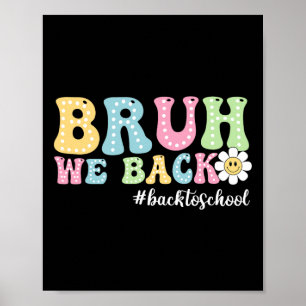 Bruder Wir Ck Ck Zur Schule Jungen Mädchen Kinder  Poster