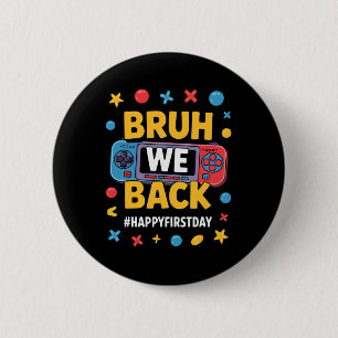 Bruder Wir Ck Lustig Ck Zur Schule Videospiel Jung Button
