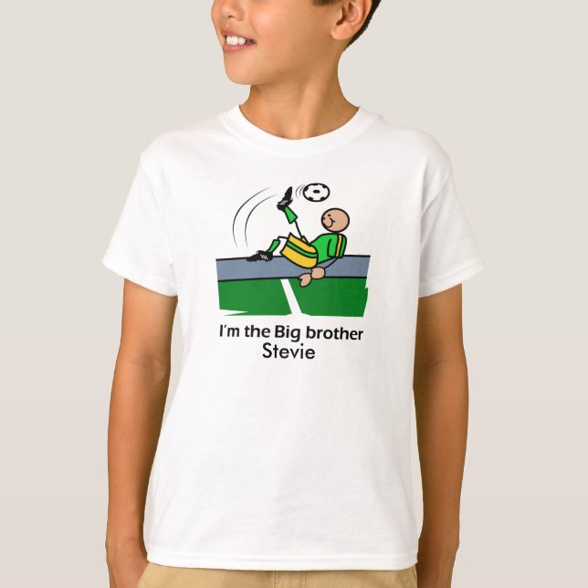 Bruderfußballschablone T-Shirt (Vorderseite)
