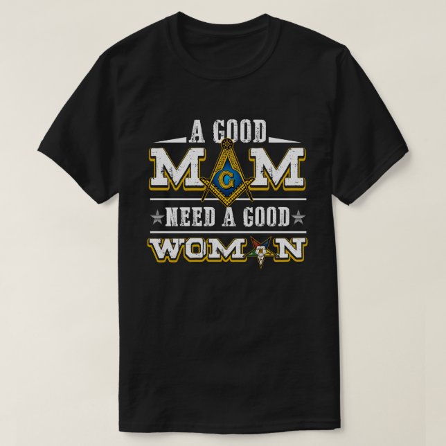 Brüderliche und masonische Shirts - Freimaurerei B (Design vorne)