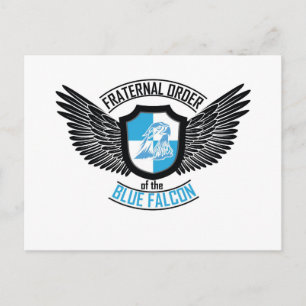 Brüderlicher Orden des Blauen Falken, Blauer Falke Postkarte