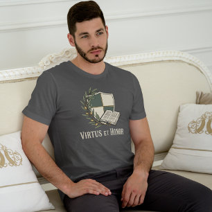 Brüderlichkeit Tugend und Ehre akademisches Wappen T-Shirt