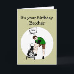 Brudermäher Karte<br><div class="desc">Bruther Birthday Funny Lawnmäher Insult für diejenigen mit einem guten Sinn für Spaß</div>