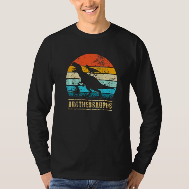 Brüdersaurus rex Bruder Saurus Dinosaurier T-Shirt (Vorderseite)