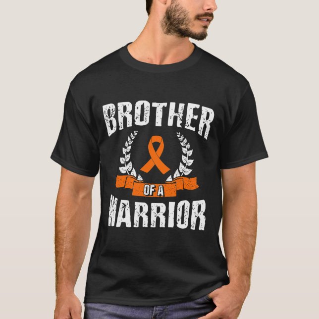 Bruderschaft eines Warrior Leukämie Bewusstsein T-Shirt (Vorderseite)