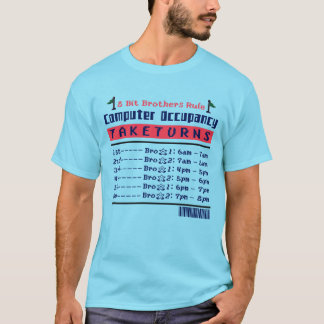 Bruderschaft (ver.2) : 8 Bit Brüder Regel T-Shirt