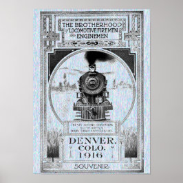 Bruderschaft von Lokomotive Firemen & Motoren Poster