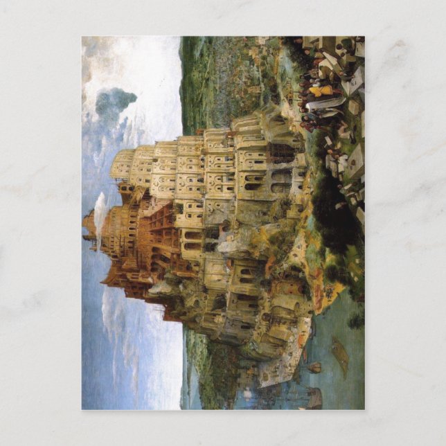 Bruegel d..., Pieter Turmbau zu Babel Tower of Ba Postkarte (Vorderseite)