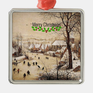 Bruegel der Ältere - Winterlandschaft, Ornament Aus Metall
