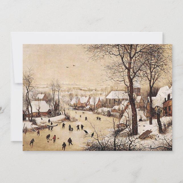 Bruegel the Elder - Winterlandschaft Karte (Vorderseite)