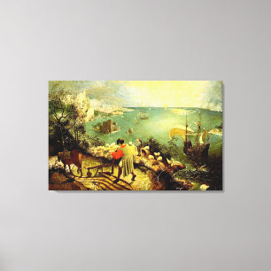 Bruegels Landschaft mit dem Fall von Ikarus - 1558 Leinwanddruck