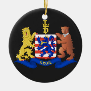 Bruges* Belgien Weihnachtsverzierung Keramik Ornament