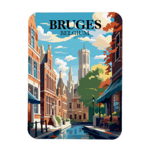 Bruges Belgium Reisevorführung Magnet