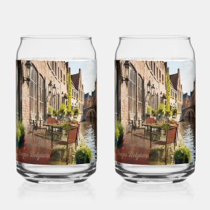 Bruges Belgium Sketch Medieval Dosenglas