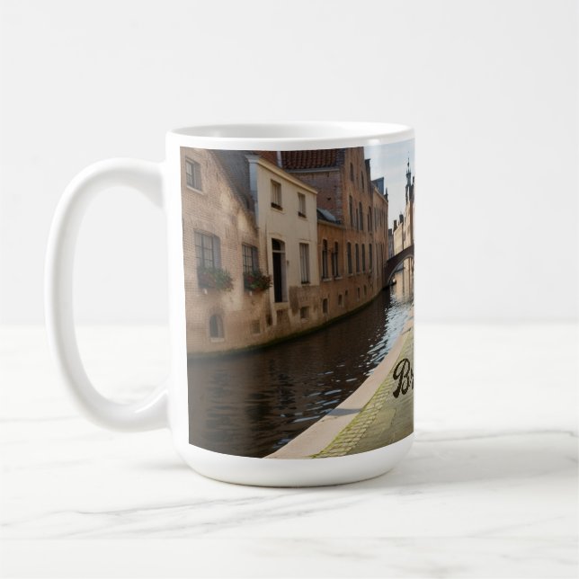 Bruges Belgium Sketch Medieval | Kaffeetasse (Links)