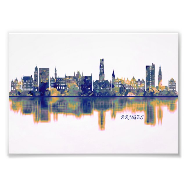 Bruges Skyline Fotodruck (Vorne)