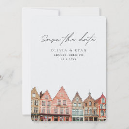 Bruges Wedding Belgien Save the Date Einladung
