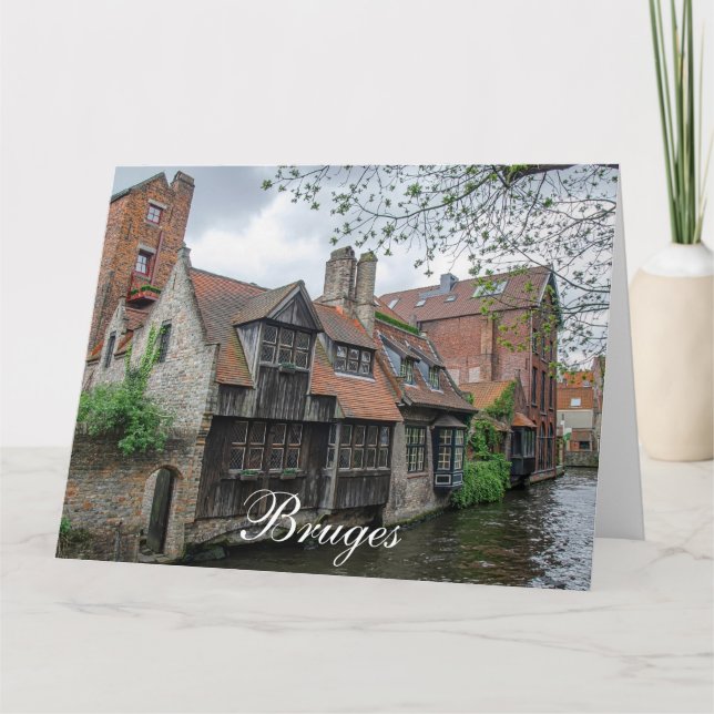 Brügge Altstadt in Belgien Karte (Vorderseite)