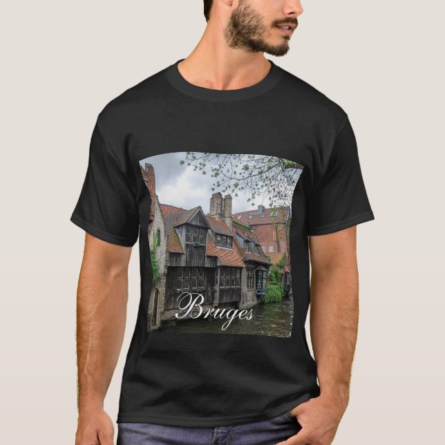 Brügge Altstadt in Belgien T-Shirt (Vorderseite)
