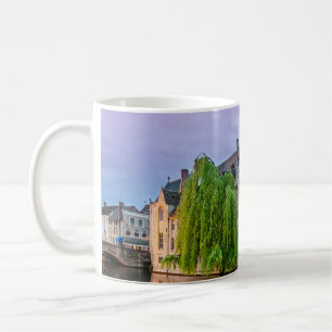 Brügge Altstadt und Belfischer Turm Kaffeetasse
