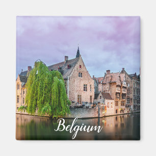 Brügge Altstadt und Belfischer Turm Magnet