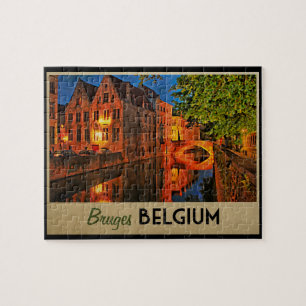 Brügge Belgien bei Nacht