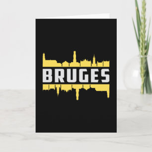 Brügge Belgien City Skyline Cityscape Funny Gift Karte