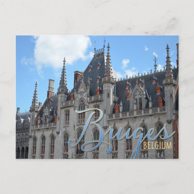 Brügge Belgien | Gebäude des Provence Court Postkarte (Vorderseite)