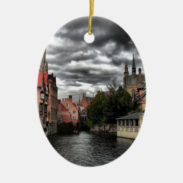 Brügge, Belgien Keramik Ornament (Vorne)