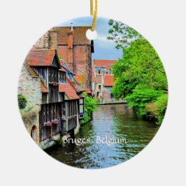 Brügge, Belgien landschaftlich Keramik Ornament