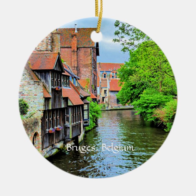 Brügge, Belgien landschaftlich Keramik Ornament (Vorne)